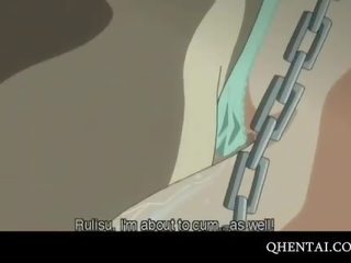 Αλυσοδεμένος/η hentai έφηβος/η βαθιά λαρύγγι καβλί