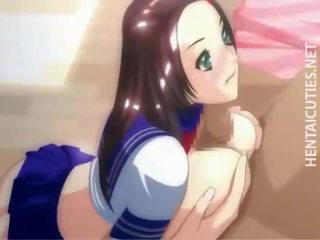 Indah anime pelacur memberikan bj dan seks dengan payu dara